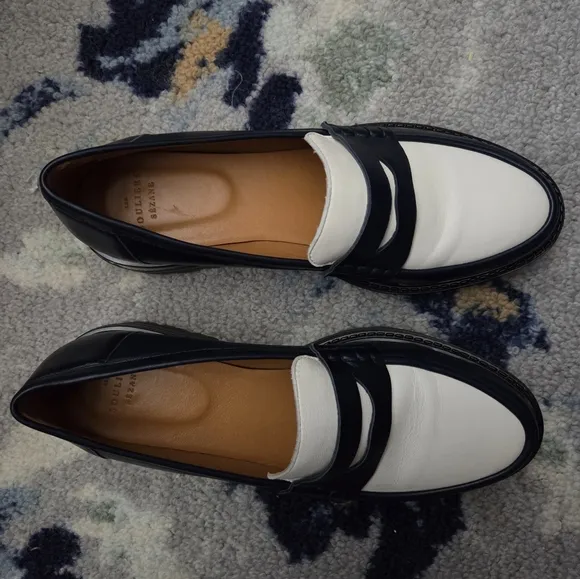 Sezane Albane Loafers in Multi Navy size 40