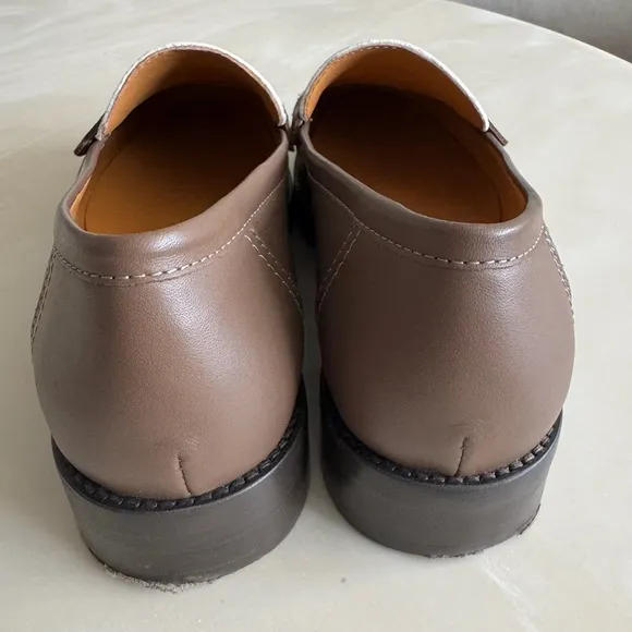 Sezane Andrea loafers two tone bovine leather