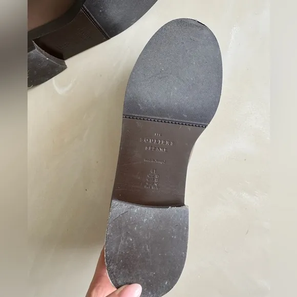 Sezane Andrea loafers two tone bovine leather