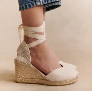 Sezane Diane Espadrilles in Ecru size 38 NEW