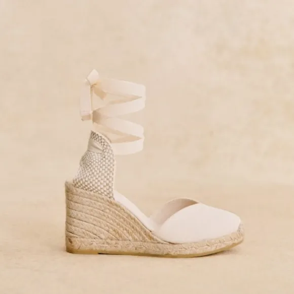 Sezane Diane Espadrilles in Ecru size 38 NEW