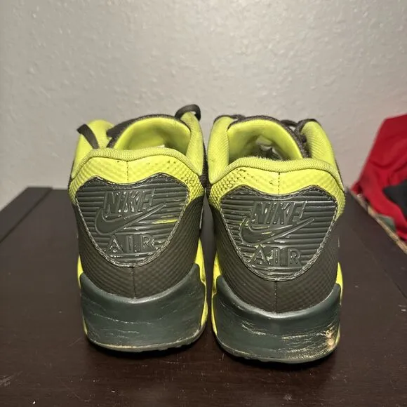 Size 11 - Nike Air Max 90 HYPERFUSE Cargo Khaki/ Volt Army Green - 454446-370