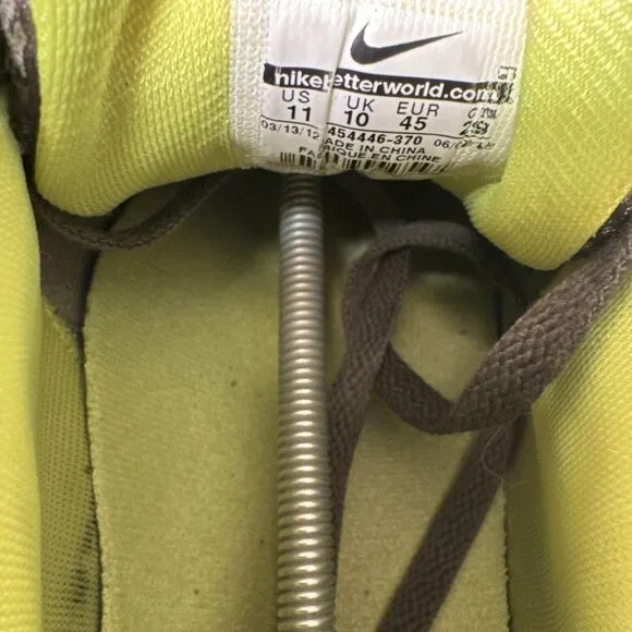 Size 11 - Nike Air Max 90 HYPERFUSE Cargo Khaki/ Volt Army Green - 454446-370
