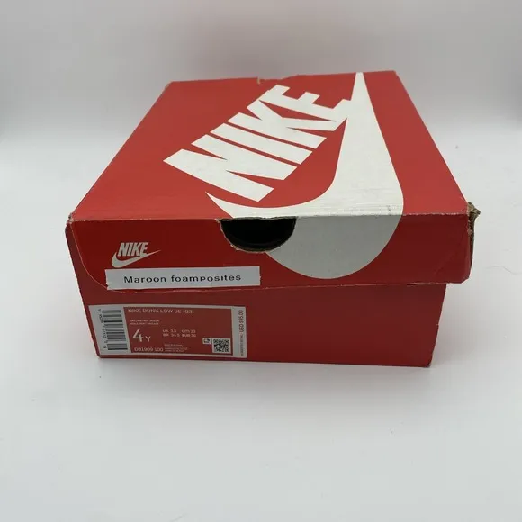 Size 4y (GS) - Nike Little Posite One Mid Night Maroon (644791-600)
