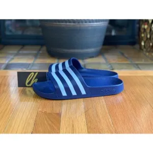 Size 8 Adidas Adilette Aqua Slides &quot;Navy Blue&quot;