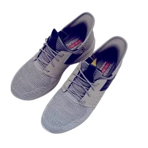 Skechers Slip On Sneakers Air-Cooled Memory Foam Shoes Gray SZ 9.5