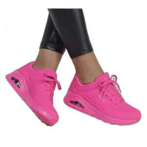 Skechers Uno - Night Shade Fashion Sneakers Sz 7 1/2 (SC 73667) NWOB Hot Pink
