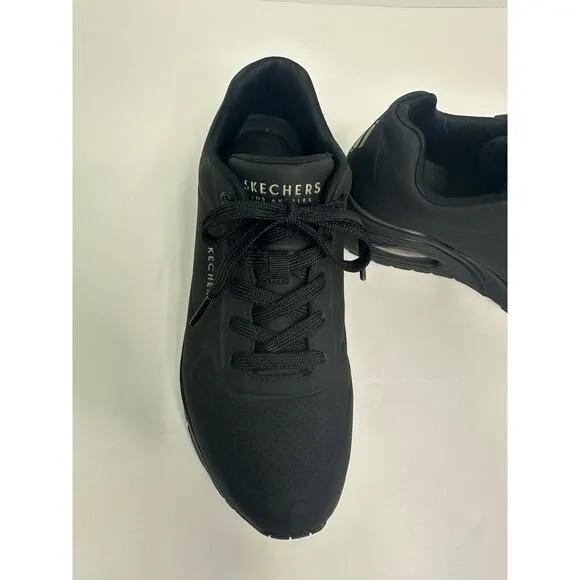 Skechers Women’s Uno - Stand on Air Sneakers, Black, Size 9
