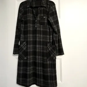 Soft Surroundings Fleece Plaid Dress sz medium