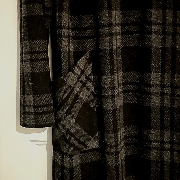 Soft Surroundings Fleece Plaid Dress sz medium