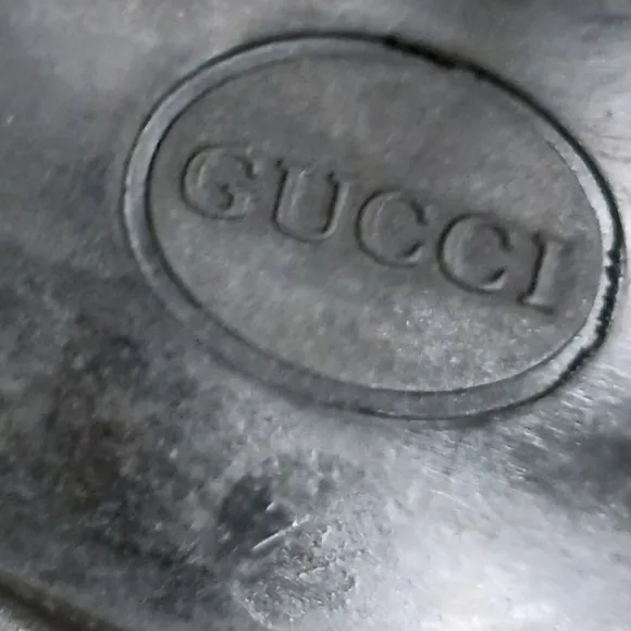 SOLD GUCCI Lug Sole Logo Embossed Loafers