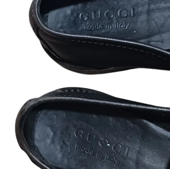 SOLD GUCCI Lug Sole Logo Embossed Loafers