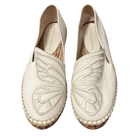 Sophia Webster Butterfly Espadrille Flats Size 37.5