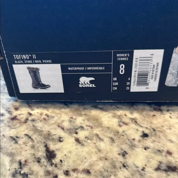 Sorel Black Winter &amp; Rain Boots with Fur Trim