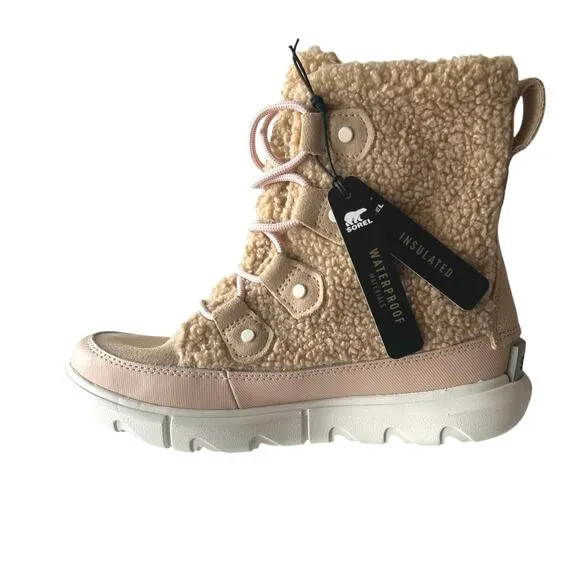 Sorel Boots Explorer II Joan Cozy Winter Boots, Faux Shearling, Waterproof