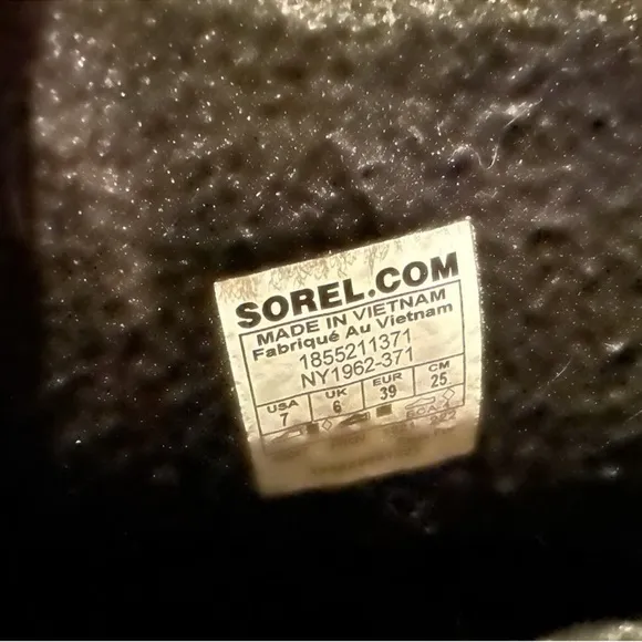 Sorel Green and Black Winter Boots, Men’s/Big Boy Sz 7