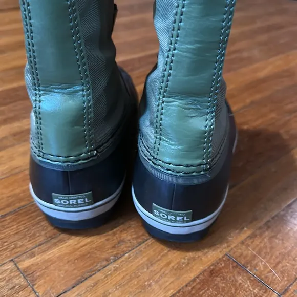 Sorel Green and Black Winter Boots, Men’s/Big Boy Sz 7