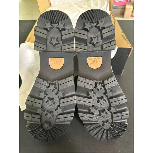 Sorel Joan Now Black Waterproof Lug Sole Loafers 9.5
