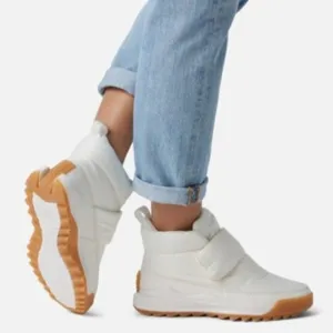 Sorel ONA RMX Puffy Strap Booties Quilted Waterproof Boots Sea Salt Gum Size 6.5