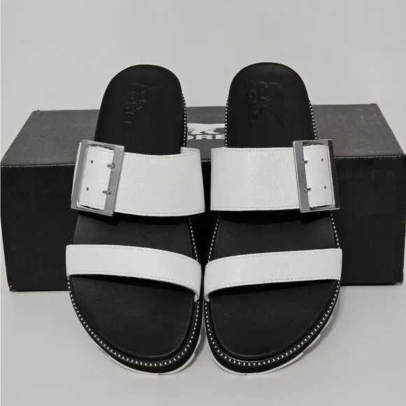 Sorel Roaming Slides in sea salt color. NIB-Size 7.5