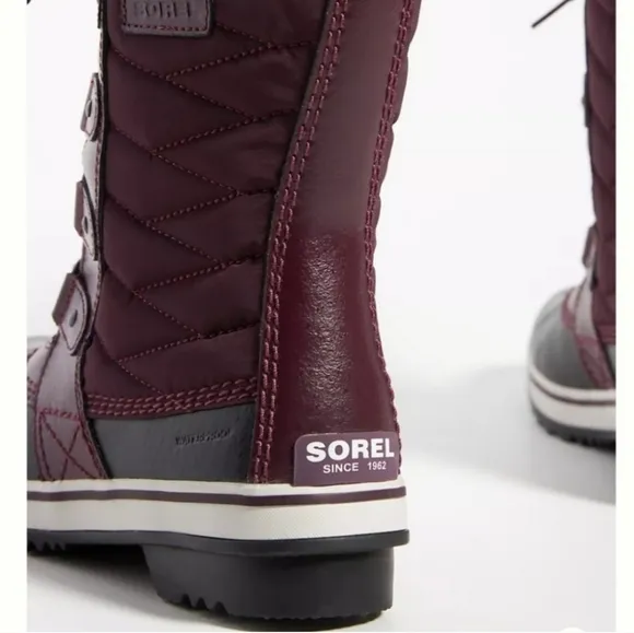 Sorel Tofino II Tall Weather boots in wine