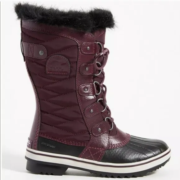 Sorel Tofino II Tall Weather boots in wine