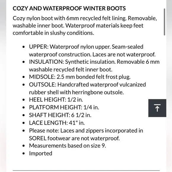 Sorel Winter Carnival Boots - Black and Gray