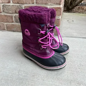 Sorel Yoot PAC Purple Winter Waterproof Boots Sz 5