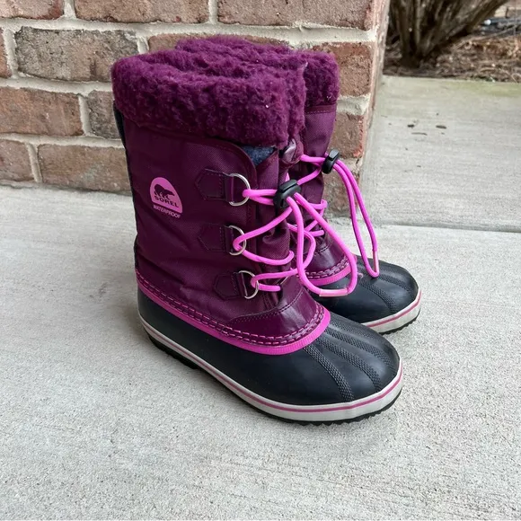 Sorel Yoot PAC Purple Winter Waterproof Boots Sz 5