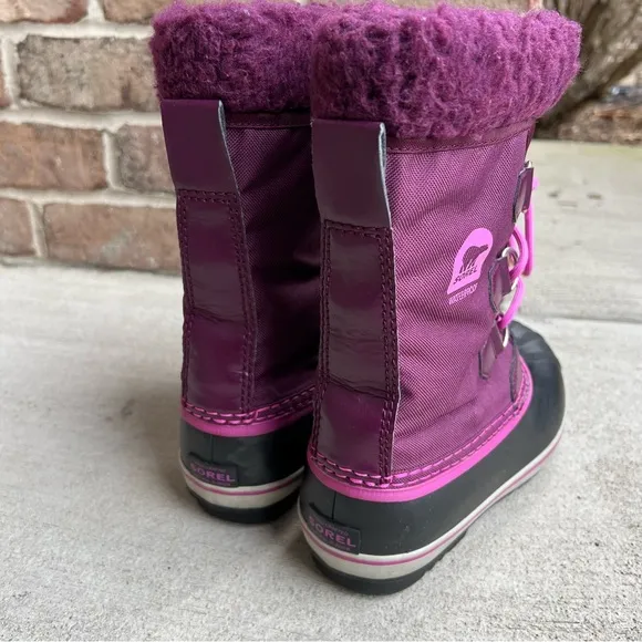 Sorel Yoot PAC Purple Winter Waterproof Boots Sz 5