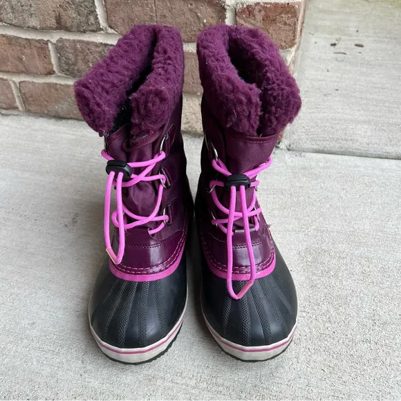 Sorel Yoot PAC Purple Winter Waterproof Boots Sz 5