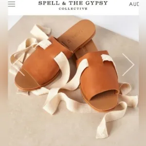 Spell and the Gypsy/St. Agni Otego slide leather sandles