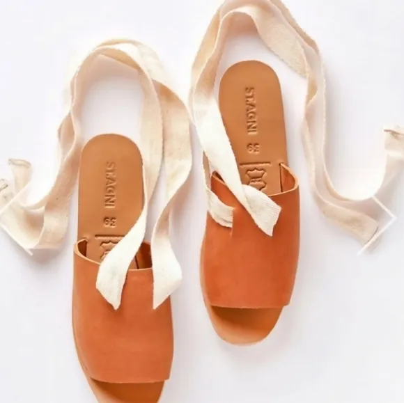 Spell and the Gypsy/St. Agni Otego slide leather sandles
