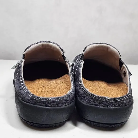 Spenco Siesta Snake Women's Supportive Slide in Silver Gray Size 9.5
