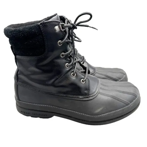 Sperry Mens Cold Bay Thinsulate Black Duck Boots STS23685 Size 10.5 Outdoor Gear