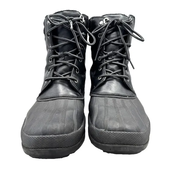 Sperry Mens Cold Bay Thinsulate Black Duck Boots STS23685 Size 10.5 Outdoor Gear