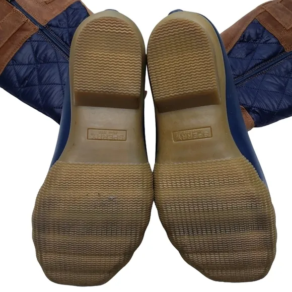 Sperry | NWT Techwave Preppy Nautical Saltwater Tall Duck Rain Boots Women's 6