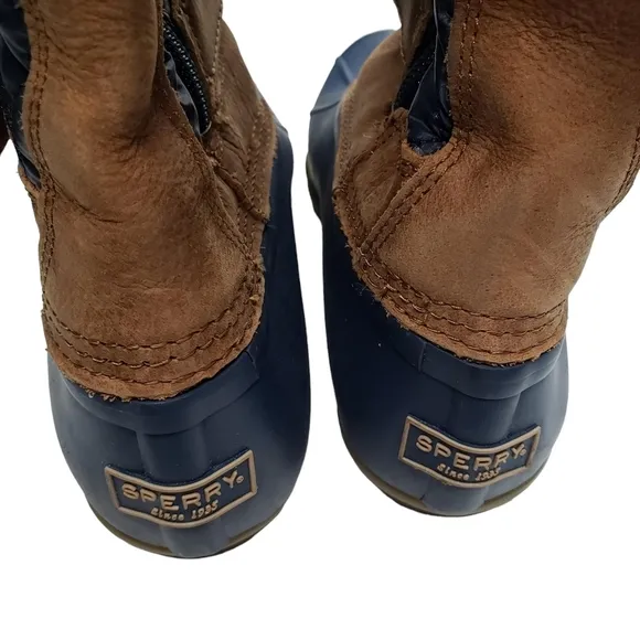 Sperry | NWT Techwave Preppy Nautical Saltwater Tall Duck Rain Boots Women's 6