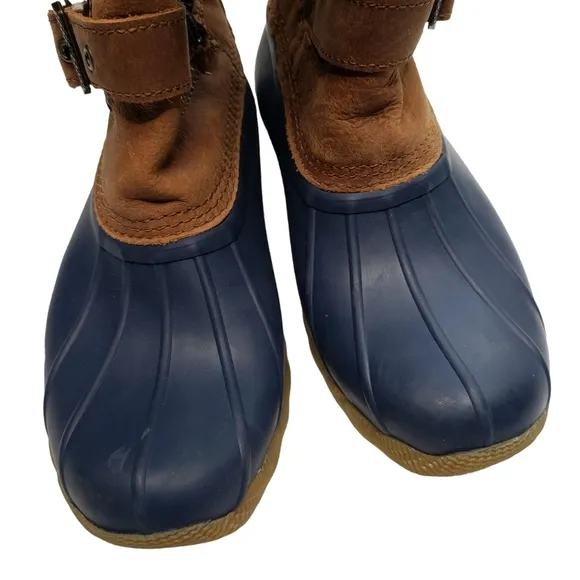 Sperry | NWT Techwave Preppy Nautical Saltwater Tall Duck Rain Boots Women's 6