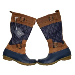 Sperry | NWT Techwave Preppy Nautical Saltwater Tall Duck Rain Boots Women's 6