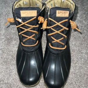Sperry Top-Sider Rubber Quilted Saltwater Duck Boots size 9.5 M Women’s