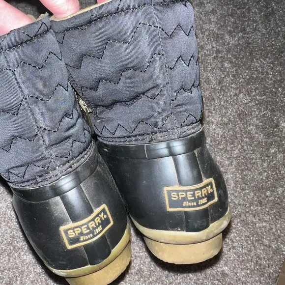 Sperry Top-Sider Rubber Quilted Saltwater Duck Boots size 9.5 M Women’s
