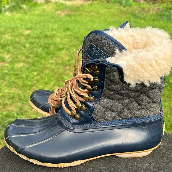 Sperry Top-Sider Women's Shearwater Rain Boot Womens size 8, blue
