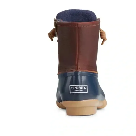 Sperry Topsider Saltwater Navy and Dark Duck Boots