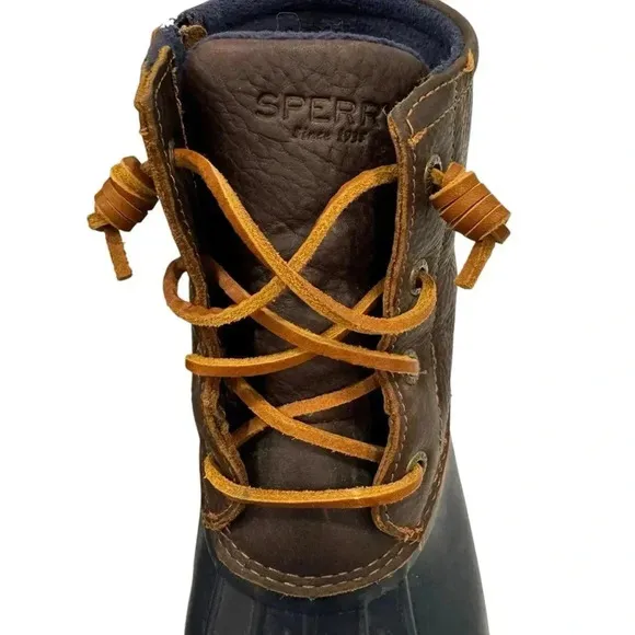 Sperry Topsider Saltwater Navy and Dark Duck Boots