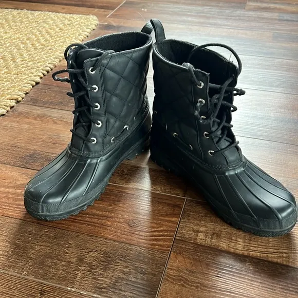 Sperry Topsider Winter Goslin Quilted Duck Boots Women’s 8