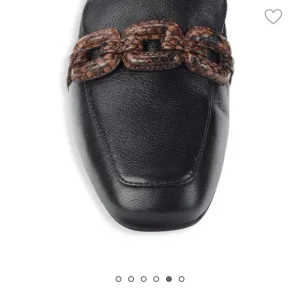 Square Toe Loafers with Snakeskin Trim