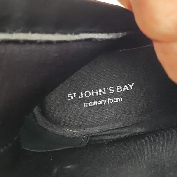 St. John's Bay Duluth Tall Riding Boots Quilted Shield Comfort Knee High Black