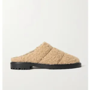 STAUD Astro quilted faux shearling mules 37 / US 7