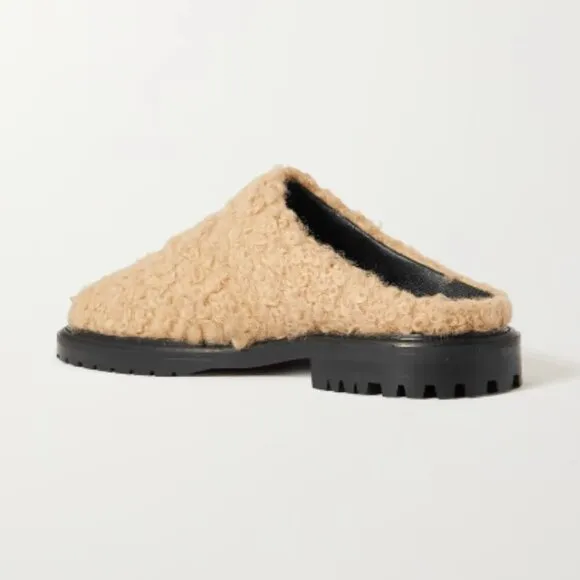 STAUD Astro quilted faux shearling mules 37 / US 7